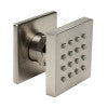 ALFI brand AB3820-BN Brushed Nickel 2" Square Adjustable Shower Body Spray