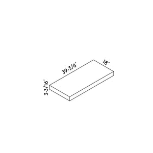 DAX Waimea Engineered Wood Top, 40", Pine DAX-WAI044012