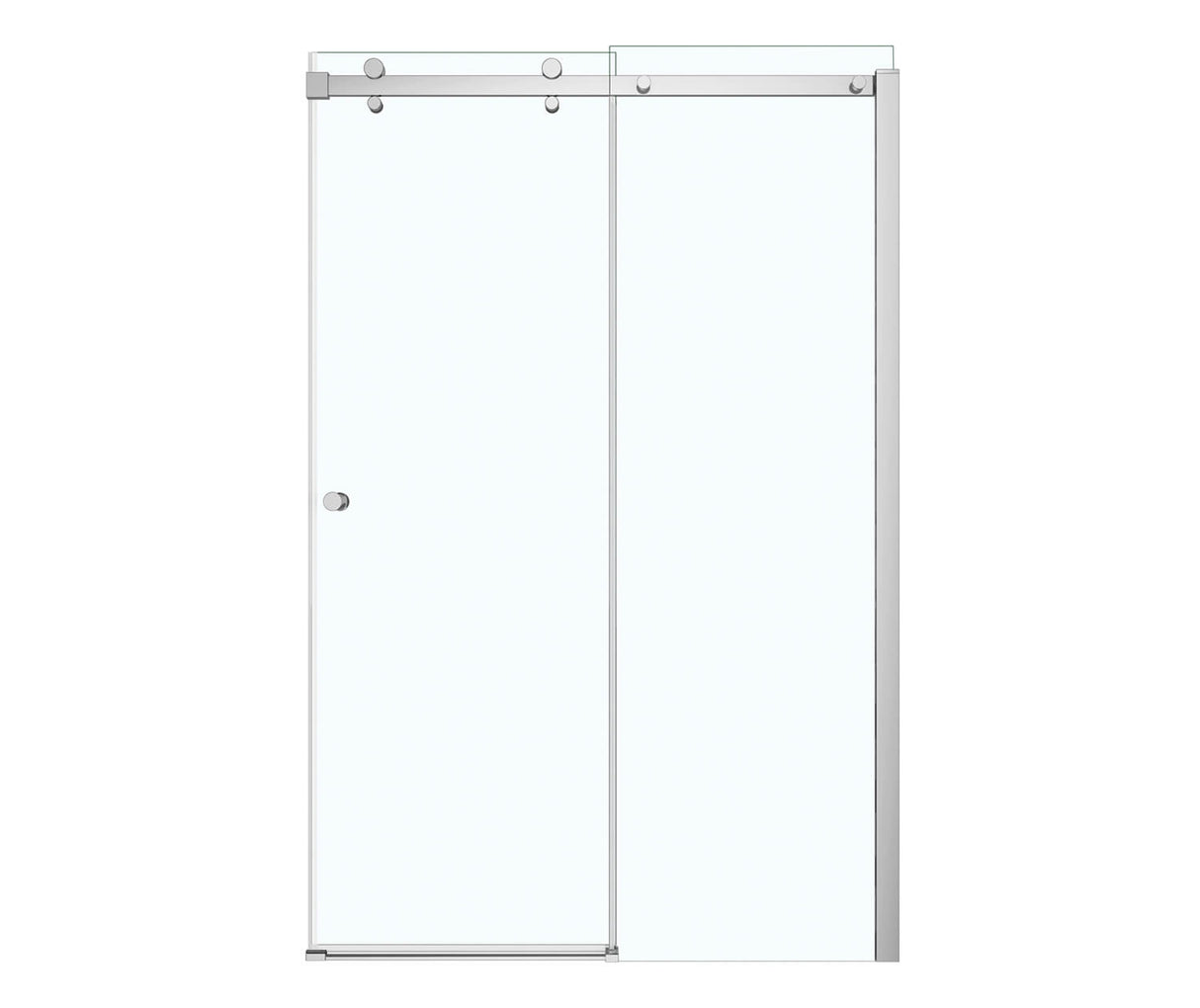 MAAX 138992-900-084-000 Luminescence 44 ½-47 x 70 ½-72 in. 6 mm Sliding Shower Door for Alcove Installation with Clear glass in Chrome