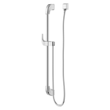 Transitional Square 30 in. Slide Bar with 60 in. Hose in Polished Chrome