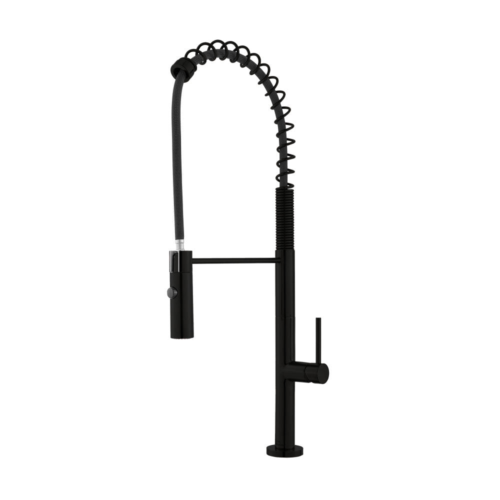 Chalet Single Handle, Pull-Down Kitchen Faucet in Matte Black