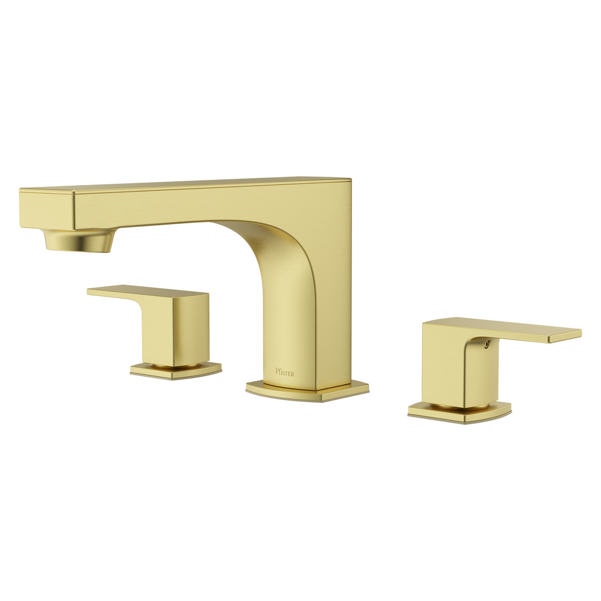 Pfirst Modern Roman Tub Faucet in Brushed Gold