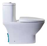 EAGO TB346 MODERN DUAL FLUSH ONE PIECE ECO-FRIENDLY HIGH EFFICIENCY LOW FLUSH CERAMIC TOILET