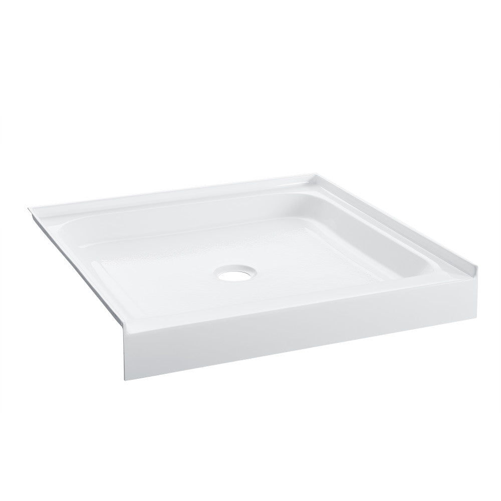 Voltaire 36 x 36 Acrylic White, Single-Threshold, Center Drain, Shower Base