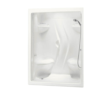 MAAX 101141-000-001-110 Stamina 60-I 60 x 36 Acrylic Alcove Left-Hand Drain One-Piece Shower in White