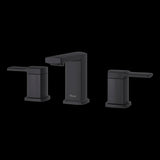 Deckard 2-Handle 8" Widespread Bathroom Faucet in Matte Black