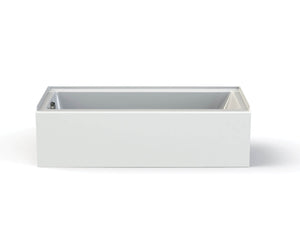 MAAX 106348-000-001-001 Rubix Access 6030 Acrylic Alcove Left-Hand Drain Bathtub in White