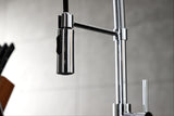 Gourmetier LS8771DL Concord Single-Handle Pre-Rinse Kitchen Faucet, Polished Chrome