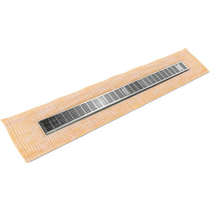Infinity Drain FCSIG 6524  24" FCS Series Complete Kit with 2 1/2" Perforated Slotted Grate