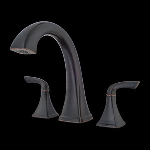 Bronson 2-Handle Complete Roman Tub Trim in Tuscan Bronze