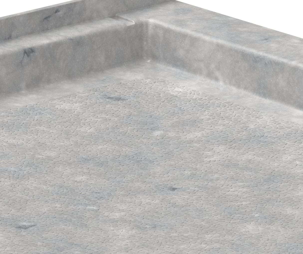 Swanstone SS-3248 32 x 48 Swanstone Alcove Shower Pan with Center Drain in Ice SF03248MD.130