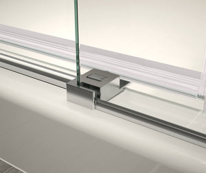 MAAX 138460-900-084-000 Vela 44 ½-47 x 78 ¾ in. 8mm Sliding Shower Door for Alcove Installation with Clear glass in Chrome