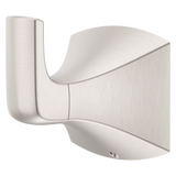 Soft Square Robe Hook In Spot Defense Brushed Nickel