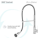 Nouvet Single Handle, Pull-Down Kitchen Faucet in Chrome