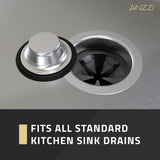 ANZZI GD-AZ212 MEDUSA 1/2 HP Continuous Feed Undersink Garbage Disposal