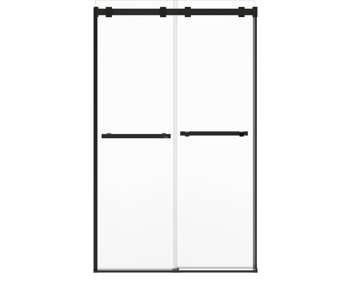 MAAX 136956-810-340-000 Duel Alto 44-47 X 78 in. 8mm Bypass Shower Door for Alcove Installation with GlassShield® glass in Matte Black