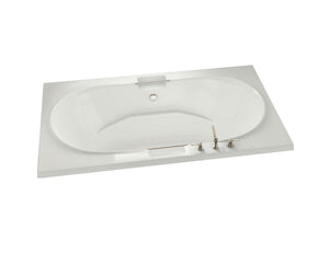 MAAX 101250-108-001-100 Antigua 72 x 42 Acrylic Drop-in Center Drain Aerosens Bathtub in White