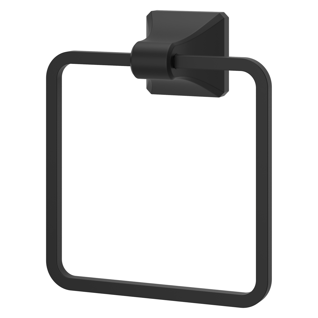 Park Avenue Towel Ring in Matte Black