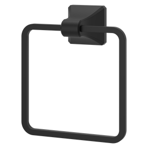 Park Avenue Towel Ring in Matte Black