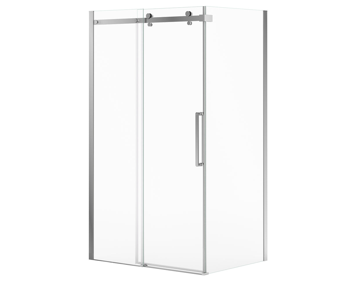 MAAX 134952-900-084-000 Halo Pro 48 x 36 x 78 3/4 in Sliding Shower Door for Corner Installation with Clear glass in Chrome