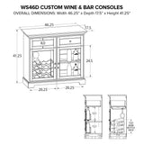 Howard Miller Custom Wine/Spirits Console WS46D
