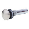 ALFI brand AB9055-BN Brushed Nickel Pop Up Drain for Bathroom Sink without Overflow