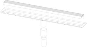 Infinity Drain FFAS 6524 24" Complete Kit for FFAS 65