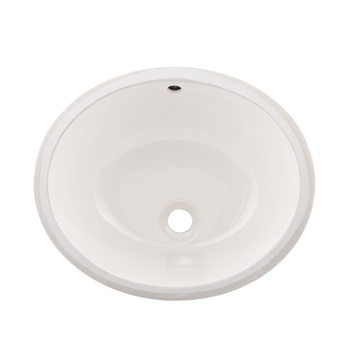 DAX Ceramic Oval Single Bowl Undermount Bathroom Basin, Ivory BSN-101
