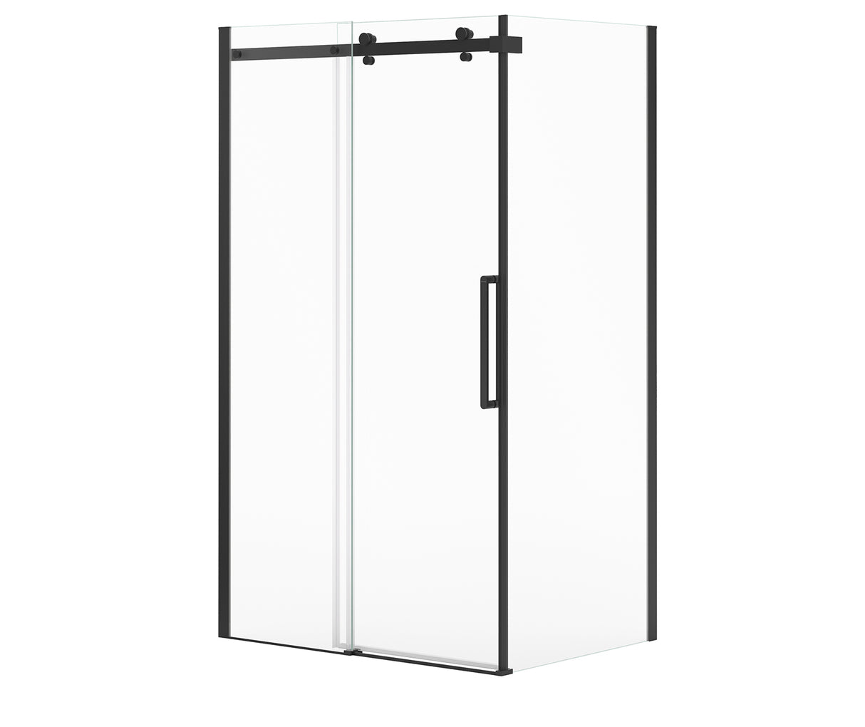 MAAX 134950-900-340-000 Halo Pro 48 x 32 x 78 3/4 in Sliding Shower Door for Corner Installation with Clear glass in Matte Black