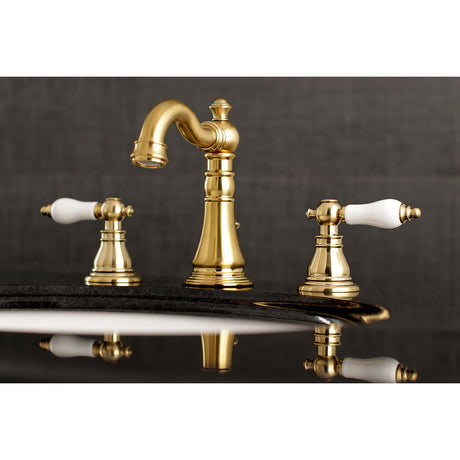 Fauceture FSC1973APL American Patriot Widespread Bathroom Faucet, Brushed Brass