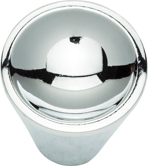 Atlas Homewares Dap Cone Knob 1 Inch Polished Chrome