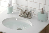 Kingston Brass KB2628 4 in. Centerset Bathroom Faucet, Brushed Nickel