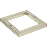Atlas Homewares Tableau Square Base 2 1/2 Inch Brushed Nickel