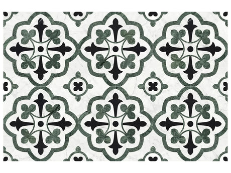 Anatolia Tile Utopio Fleur Blush Honed Natural Stone Waterjet Mosaic 5001-0411-0 Fleur Pine - premium natural stone mosaic tile from Anatolia Tile, available at PoshHaus showroom in Keene, NH