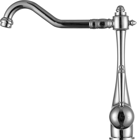 ANZZI KF-AZ198CH Patriarch Single Handle Standard Kitchen Faucet in Polished Chrome