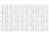 Anatolia Tile Utopio Florence Dove Honed Natural Stone Waterjet Mosaic 5001-0396-0 Florence Dove - premium natural stone mosaic tile from Anatolia Tile, available at PoshHaus showroom in Keene, NH