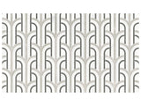 Anatolia Tile Utopio Florence Mist Polished W/ Honed Accents Natural Stone Waterjet Mosaic 5001-0397-0 Florence Mist - premium natural stone mosaic tile from Anatolia Tile, available at PoshHaus showroom in Keene, NH