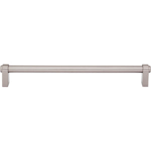 Top Knobs TK3214 Lawrence Pull 8 13/16 Inch Center to Center - Brushed Satin Nickel