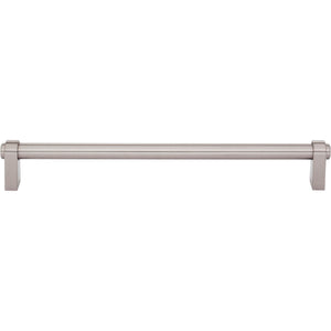 Top Knobs TK3214 Lawrence Pull 8 13/16 Inch Center to Center - Brushed Satin Nickel