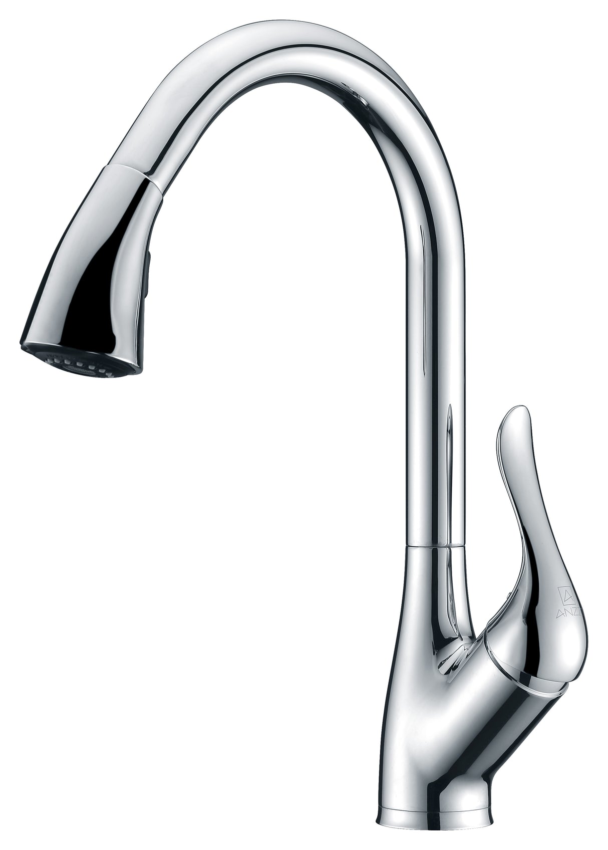 ANZZI KF-AZ031 Accent Series Single-Handle Pull-Down Sprayer Kitchen Faucet in Polished Chrome