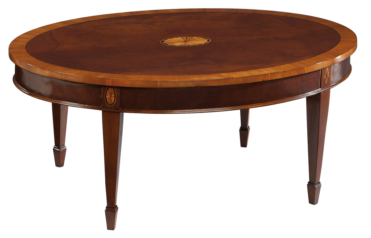 Hekman 22500 Copley Place 42in. x 30in. x 18in. Oval Coffee Table