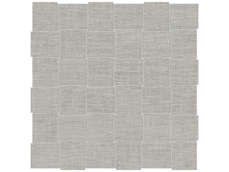 Anatolia Tile 2X2 Basketweave Belgian Linen Fog Porcelain Mosaics. 1 Sheet = .96 Sq. Ft. 4501-0028-1 (69-568) Fog Basketweave 2x2 - premium natural stone mosaic tile from Anatolia Tile, available at PoshHaus showroom in Keene, NH