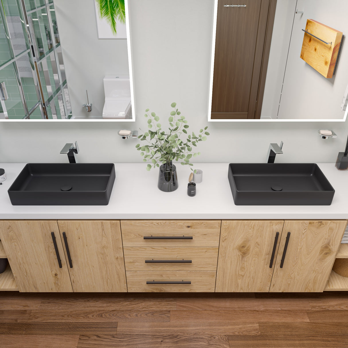 ALFI brand AB1475-PC Polished Chrome Single Hole Tall Bathroom Faucet