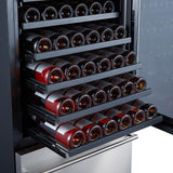 Forno 24'' Built-In Compressor Wine Cooler - Dual Zone - 108 Bottles (FWCDR6628-24S)