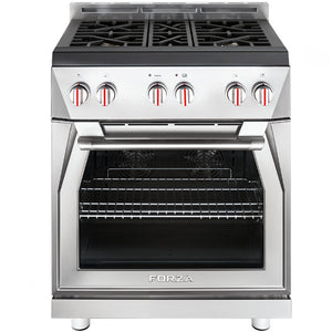 Forza 30-Inch 5.2 cu. ft. Stainless Steel Pro-Style Gas Range (FR304GN)