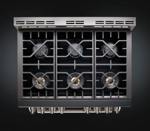 Forza 3-Piece Appliance Package - 36-Inch Dual Fuel Range, 18-Inch Pro-Style Under Cabinet Range Hood, & 24-Inch Dishwasher in Stainless Steel