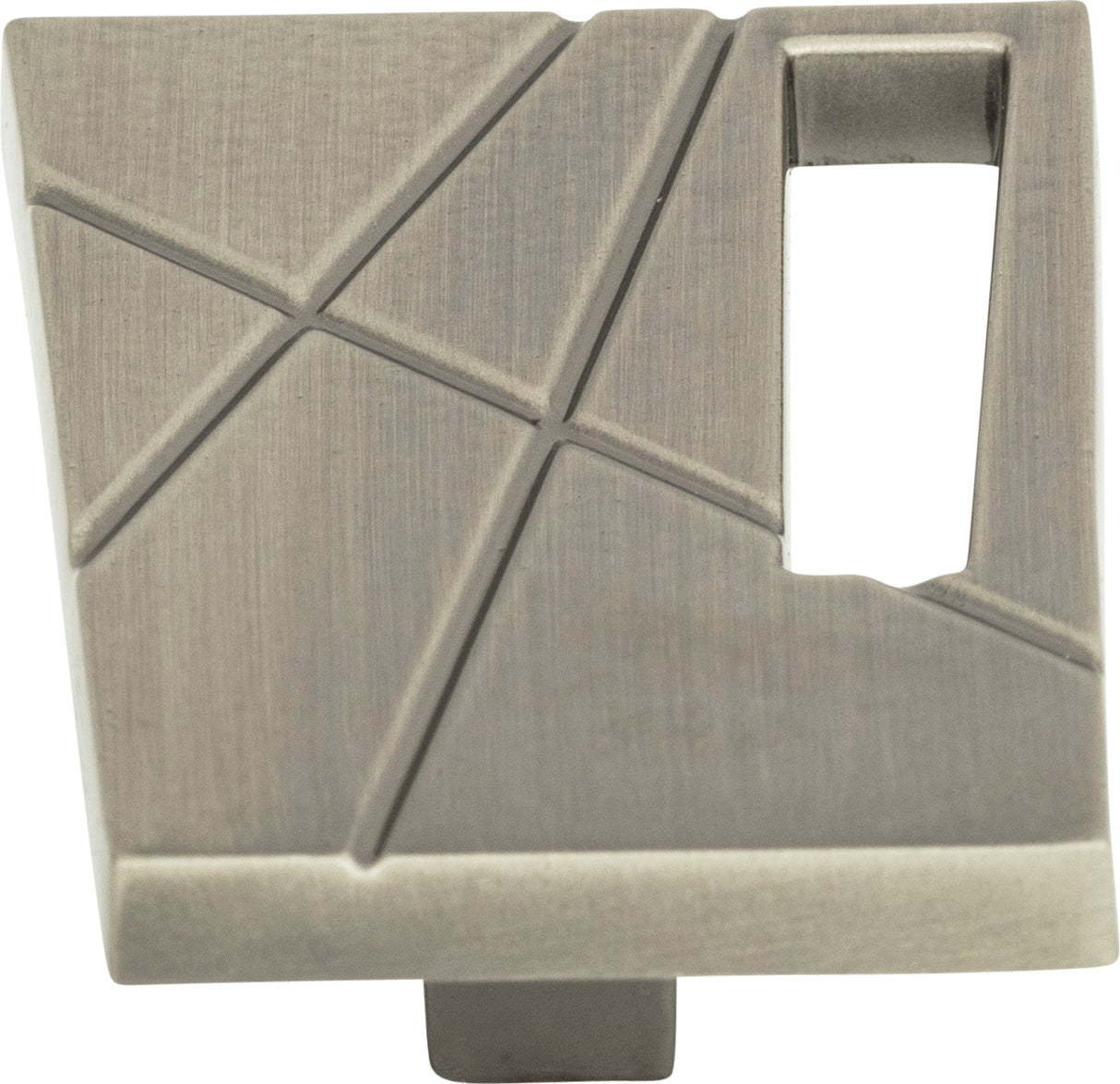 Atlas Homewares Modernist Left Knob 1 3/4 Inch Brushed Nickel