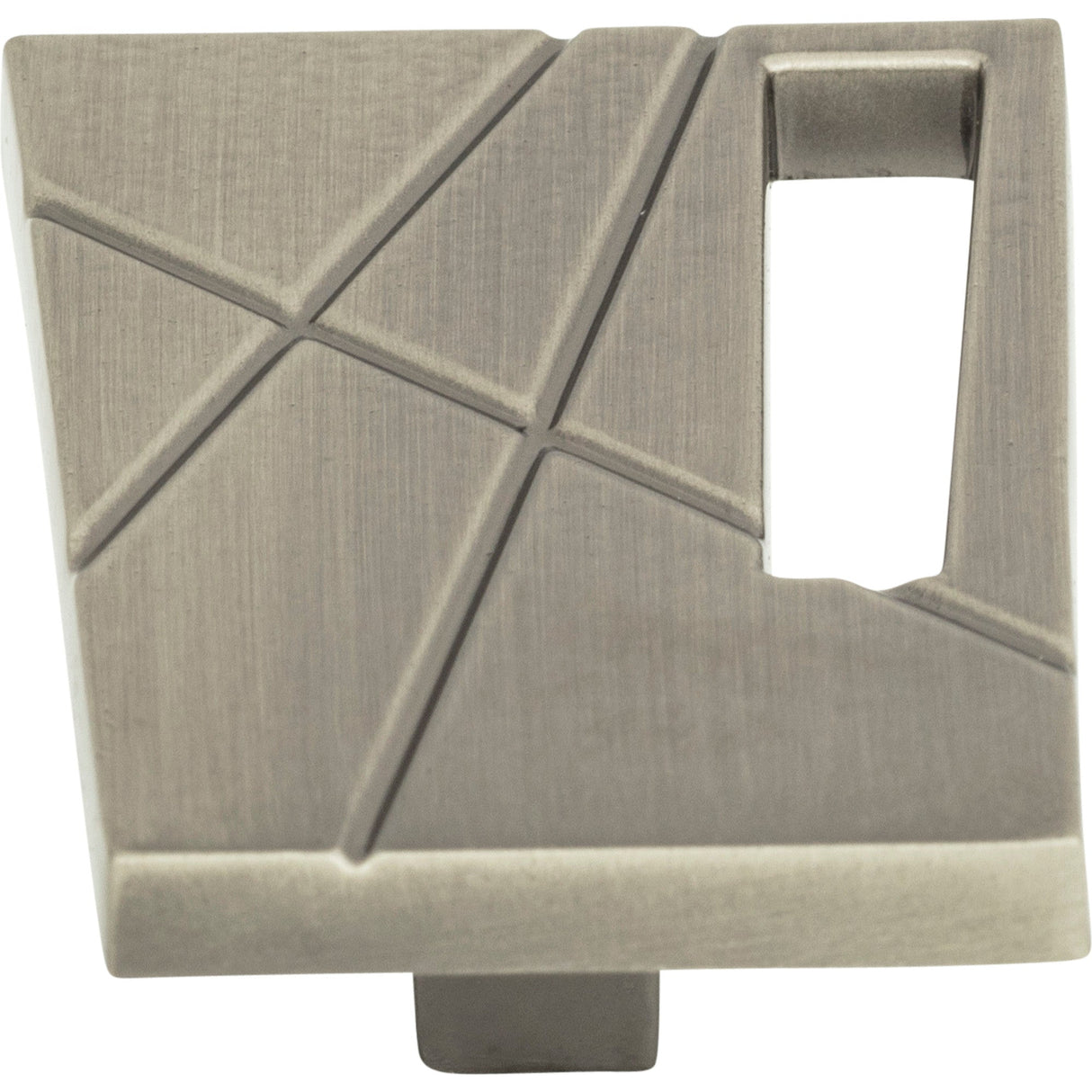 Atlas Homewares Modernist Left Knob 1 3/4 Inch Brushed Nickel