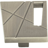 Atlas Homewares Modernist Left Knob 1 3/4 Inch Brushed Nickel