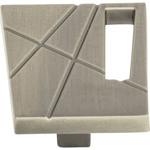 Atlas Homewares Modernist Left Knob 1 3/4 Inch Brushed Nickel